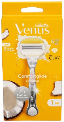 Gillette Venus Comfortglide Coconut Plus Olay Razor + 1 stk Barberblad