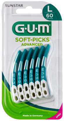Gum Soft-Picks Advanced mellomromsbørste str L 60 stk