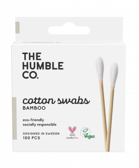 The Humble Co. Natural Cotton Swabs White 100stk
