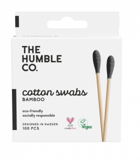 The Humble Co. Natural Cotton Swabs Black 100stk