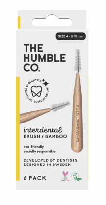 The Humble Co. Bamboo Interdental Brush Size 4 Yellow 6stk