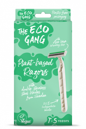 The Eco Gang nedbrytbar barberhøvel 5 stk