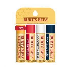 Burt's Bees Lip Balm assorterte smaker 4 stk