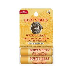 Burt's Bees Lip Balm Beeswax Blister Twin Pack 2 stk
