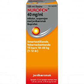 Nurofen 40 mg/ml mikstur jordbærsmak 100 ml