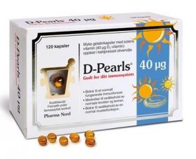 Pharma Nord D-Pearls 40 mcg kapsler 120 stk