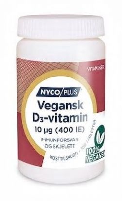 Nycoplus Vegansk D3-Vitamin 10µg tablett