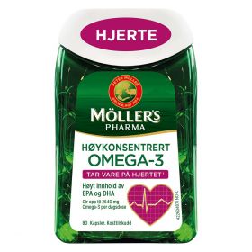 Möller's Pharma Omega-3 Hjerte Kapsler 80 stk