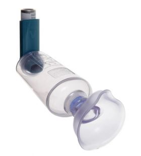 Ablespacer inhalasjonskammer med maske str M 1 stk