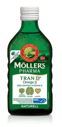 Tran D+ naturell smak 250 ml