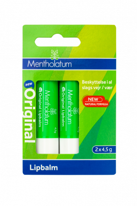 Mentholatum lipbalm 4,5 gram 2 stk