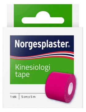 Norgesplaster Kinesiologitape rosa 5 cm x 5 m