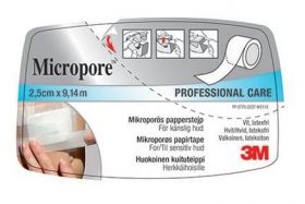 Micropore Hvit Tape 2,5cm x 9,14m