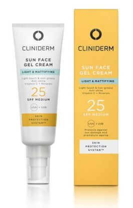 Cliniderm Light & Mattifying Sun Gel Cream SPF25 50 ml