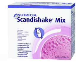 Nutricia Scandishake Mix Jordbær 6x85 g