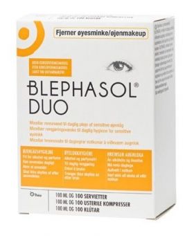 Blephasol Duo 100 ml med 100 servietter