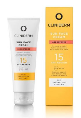 Cliniderm Age Defence Sun Face Cream SPF15 50ml