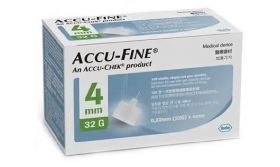 Accu-Fine kanyle 32G 4mm 100 stk
