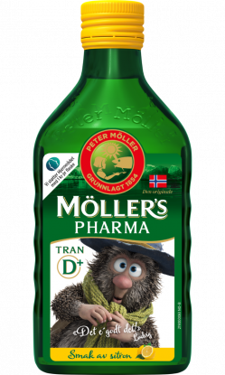 Möllers Pharma Tran D+ sitronsmak 250 ml