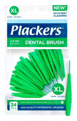 Plackers Dental Brush 0,8 mm XL 24stk