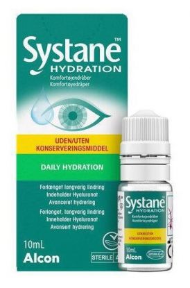 Systane Hydration øyedråper u/konserveringsmidler 10 ml
