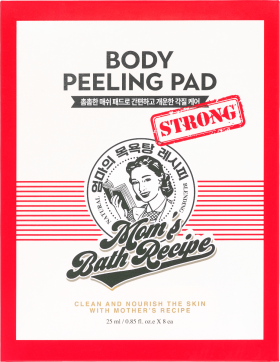 Mom's Bath Recipe Body Peeling Pad Strong 8 stk