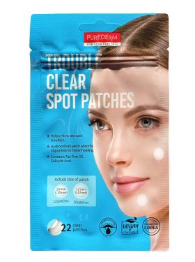 PUREDERM Trouble Clear Spot Patches 22 stk