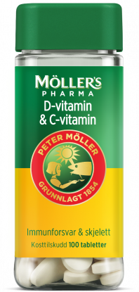Möller's Pharma D-vitamin & C-vitamin 100 stk