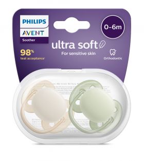 Philips Avent Ultra Soft smokk 0-6m grønn beige 2 stk