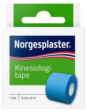 Norgesplaster Kinesiologitape blå 5 cm x 5 m