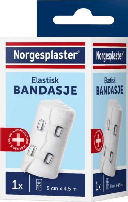Norgesplaster Elastisk bandasje 8 cm x 4,5 m