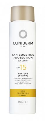 Cliniderm Tan Boosting Protection Sun Lotion SPF15 150ml