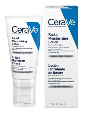 CeraVe Facial Moisturising Lotion 52ml lett fuktighetsgivende ansiktskrem for normal til tørr hud.
