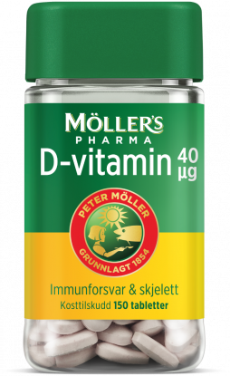 Möller's Pharma D-vitamin 40 µg 150 stk