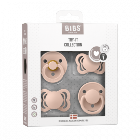 BIBS Try-it collection smokk blush 0 mnd+ 4 stk