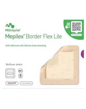 Mepilex Border Flex Lite bandasje 15x15cm 5stk