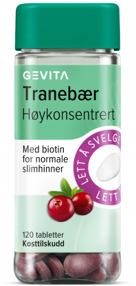 Gevita Tranebær Høykonsentrert tabletter 120 stk