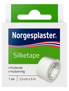 Norgesplaster Silketape 2,5 cm x 5 m
