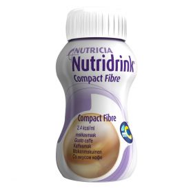 Nutricia Nutridrink Compact Fibre næringsdrikk kaffesmak 4x125 ml