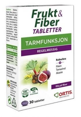 Frukt & Fiber tabletter 30stk