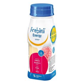 Frebini Energy Drink Jordbær 4X200ml