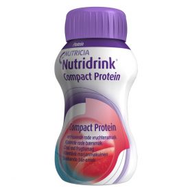 Nutricia Nutridrink Compact Protein næringsdrikk kjølende røde bær 4x125 ml