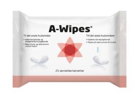 A-Wipes servietter med lotion 25 stk