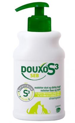 Douxo S3 SEB Shampoo til hund og katt 200 ml