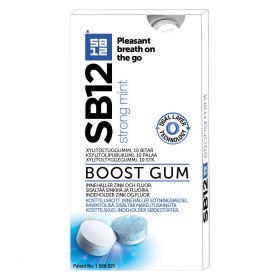 SB12 Boost Gum tyggegummi strong mint 10 stk