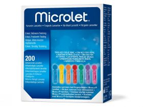 Ascensia Microlet farget lansett 200 stk