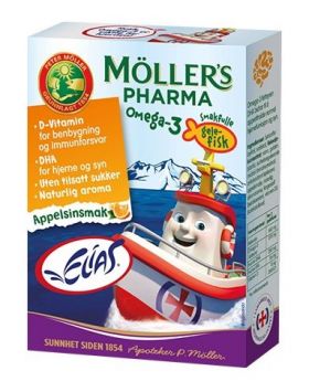 Möller’s Pharma Omega-3 geléfisk 36 stk