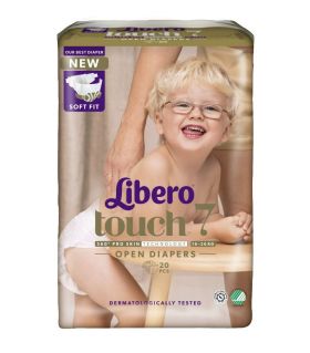 Libero Touch 7 åpen bleie 16-26 kg 20 stk