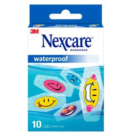 Nexcare Waterproof Smiley plaster til barn 10 stk