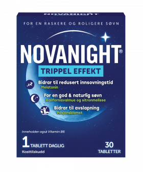 Novanight Melatonin Trippel Effekt 1mg 30stk